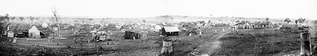  Panoramic view of Gulgong from Church Hill 1870s