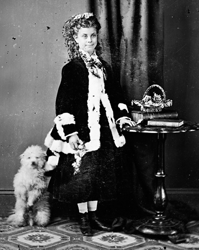 Adelaide Montgomery and toy dog