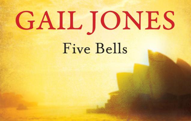 A ferry and Sydney Opera House on book cover for Five Bells by Gail Jones