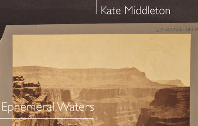 Cliff faces on book cover of Ephemeral Waters by Kate Middleton