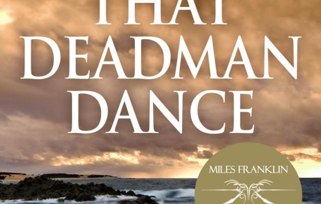 Shoreline with ocean and rocks on book cover for That Deadman Dance by Kim Scott