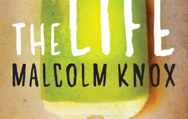 Ice cream on a stick starting to melt on book cover for The Life by Malcolm Knox