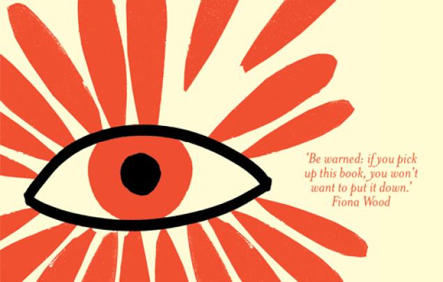 Painting of an eye on book cover of Zac and Mia by A.J.Betts