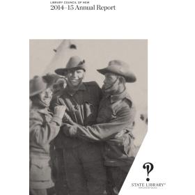 State Library Annual Report 2014-15 cover