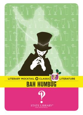 Bah Humbug literary mocktail card 