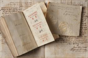 Old books and parchments