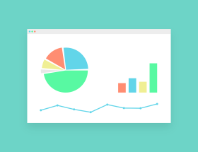 Animation showing different types of charts and graphs