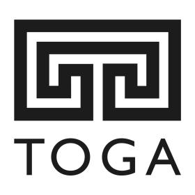 TOGA identity - a black and white garden maze