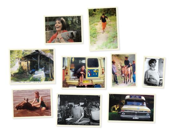 Photographs from Gillian Mears’ albums in the Library collection, c 1978–2015, including her time in ‘Ant and Bee’ and Venezuela