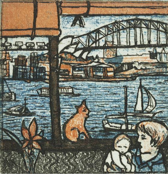 Sydney after Chagall, 2012, by Barbara A Davidson, limited edition