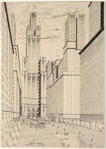 [Design for a future Martin Place, ca. 1928?] / E. Norsa