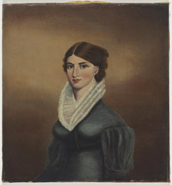 Frances (Mrs Edward Gostwyck) Cory, late 1820's / oil portrait by unknown artist