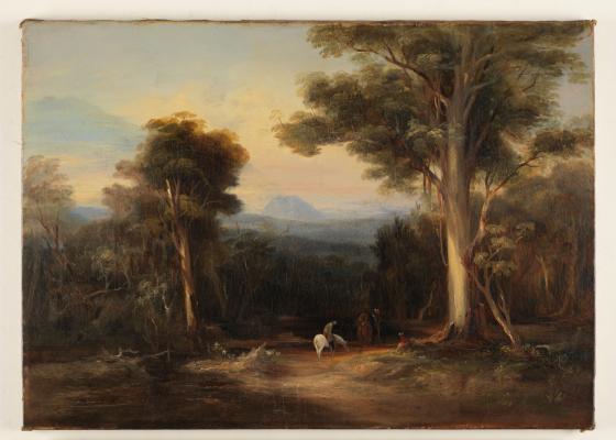 [Mount King George from the Bathurst Road] 1848 / Conrad Martens 