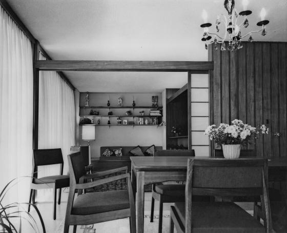 Photo of Assef House interior, Bellevue Hill (1964)
