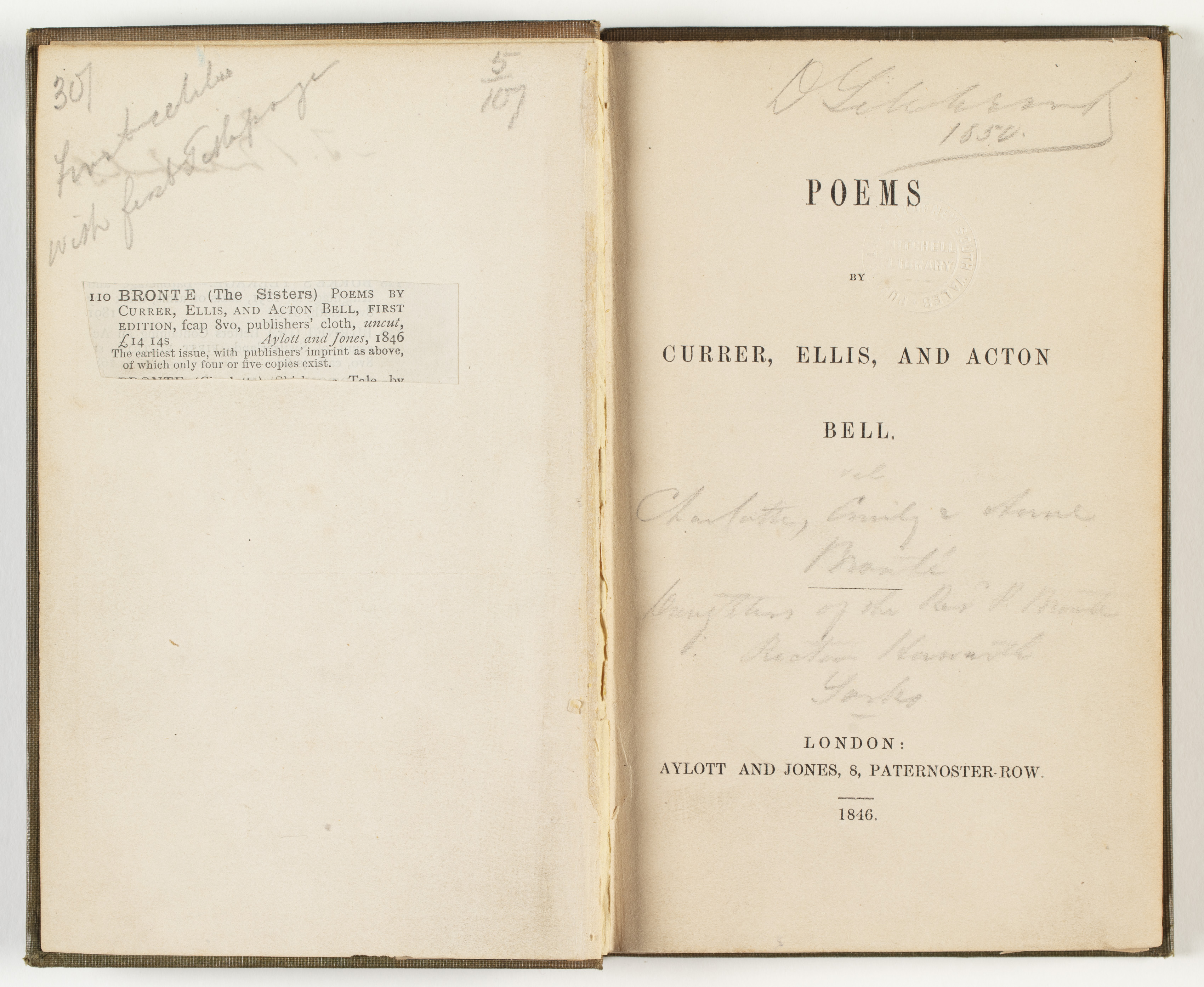 Poems / by Currer, Ellis, and Acton Bell