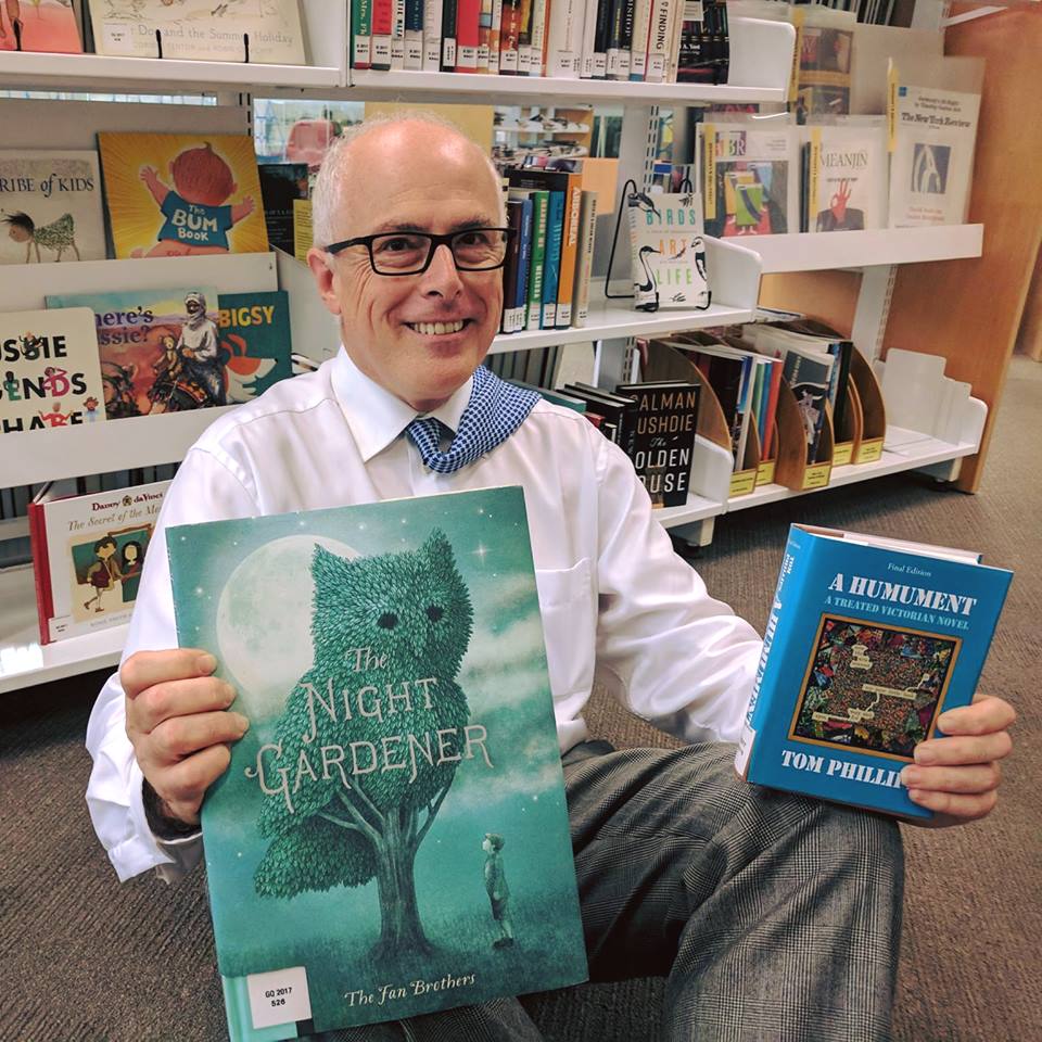 Dr John Vallance with children's books
