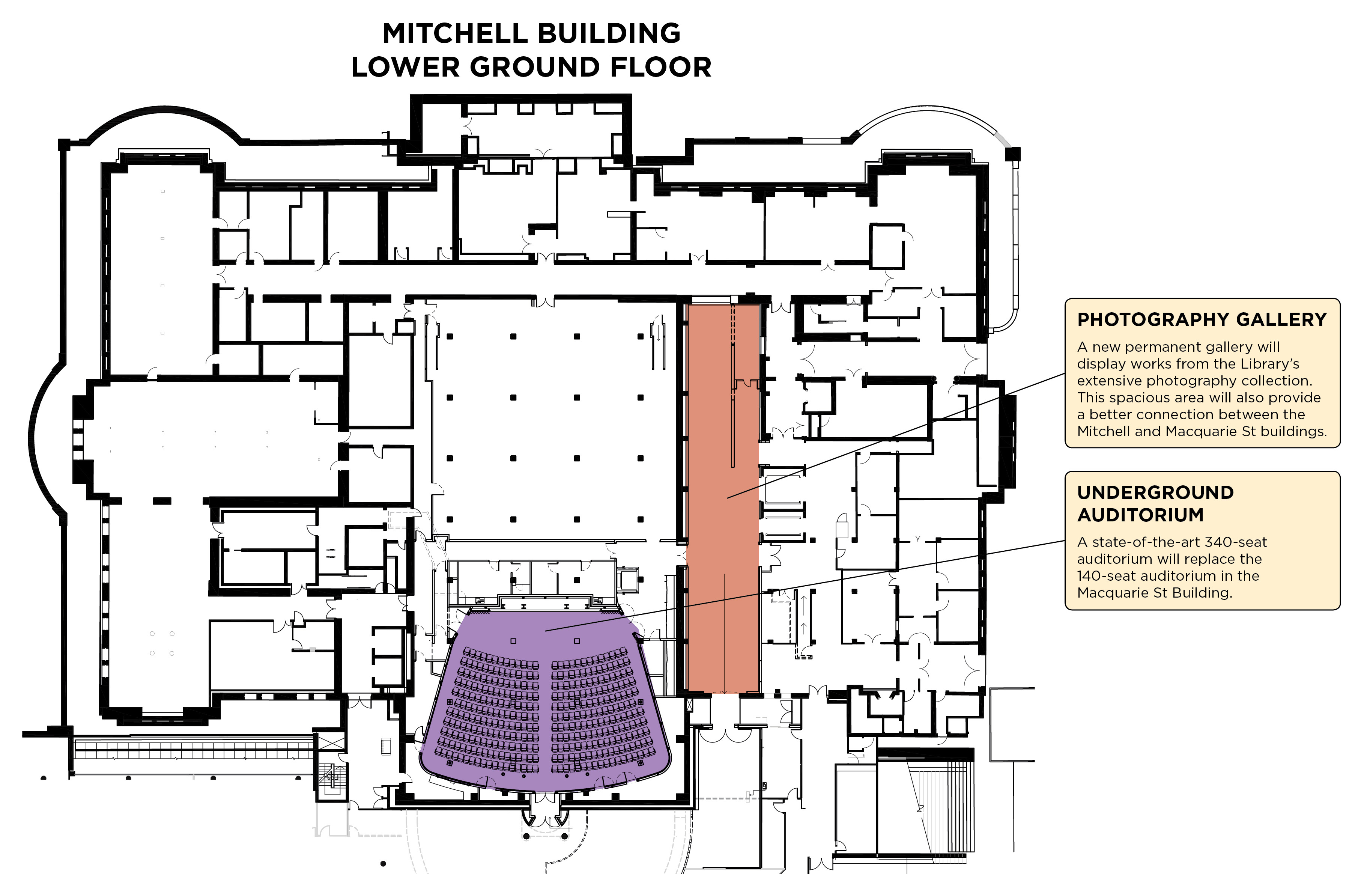 Mitchell Building Lower Ground Floor, floor plan
