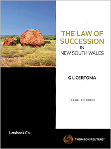 Cover for The law of succession in New South Wales. 4th ed