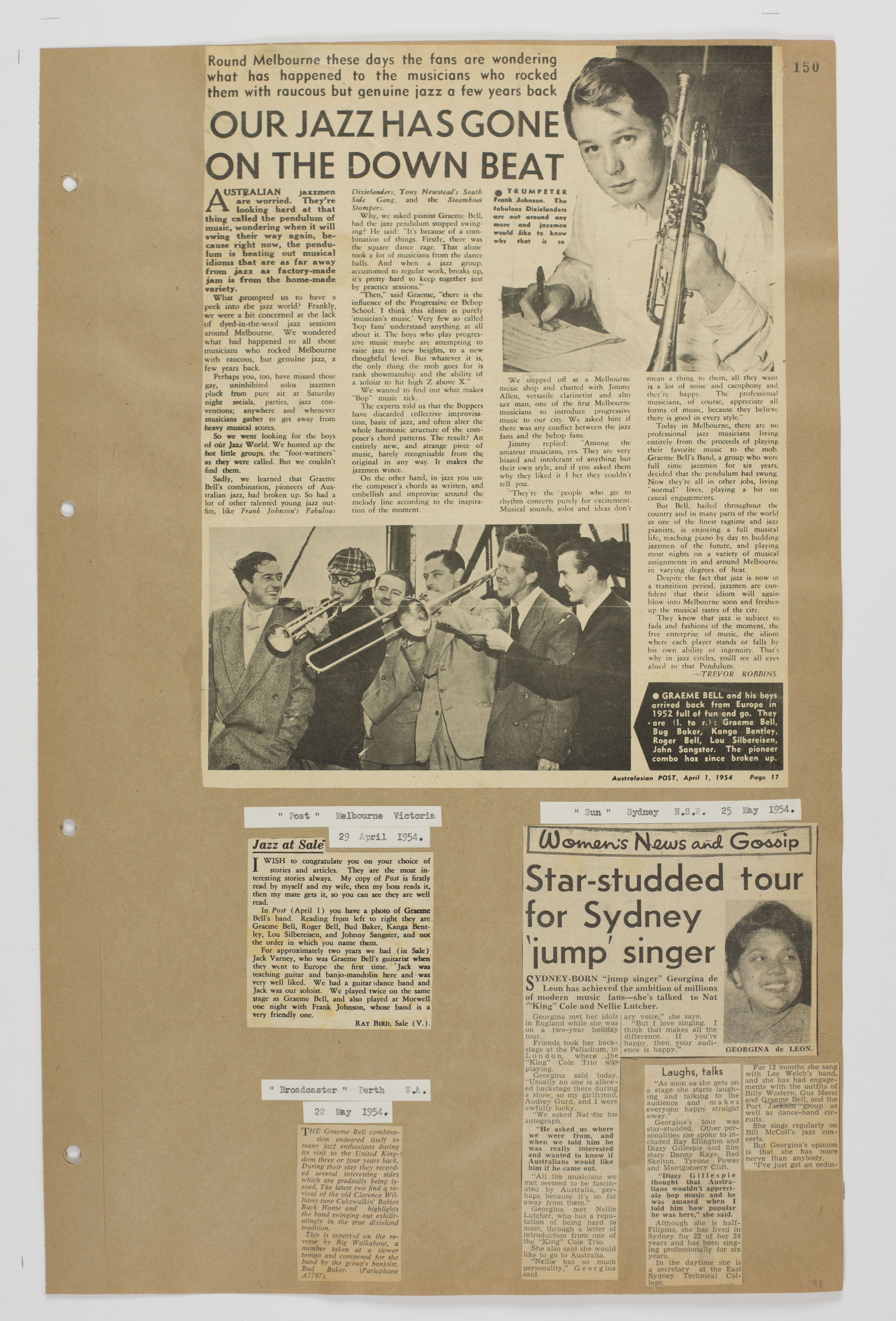 A page from Volume 2 of the Graeme Bell scrapbook collection.
