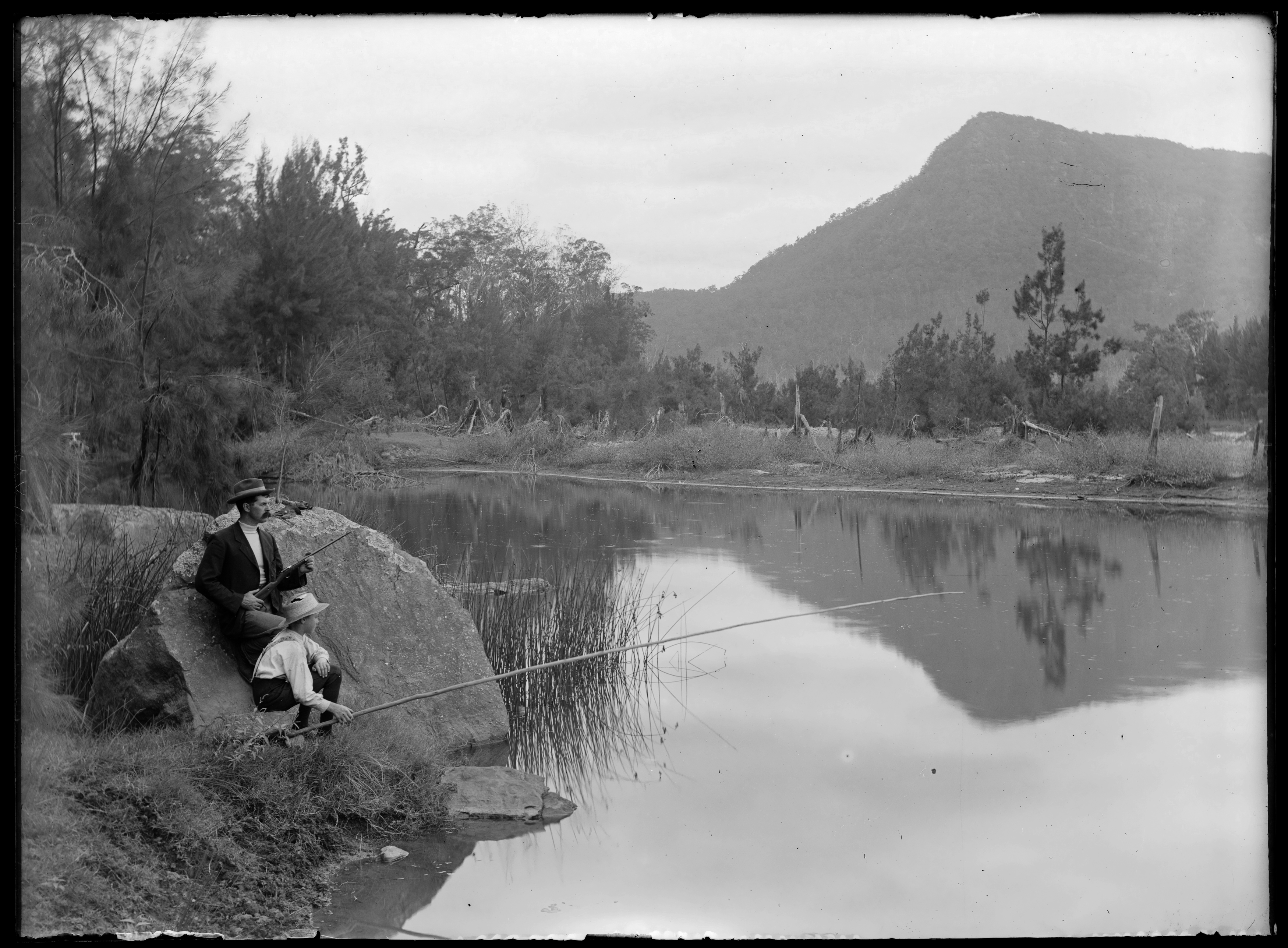 Box 13: Glass negatives including views of Whakarewarewa, and Rotorua, New Zealand, ca. 1890-1910