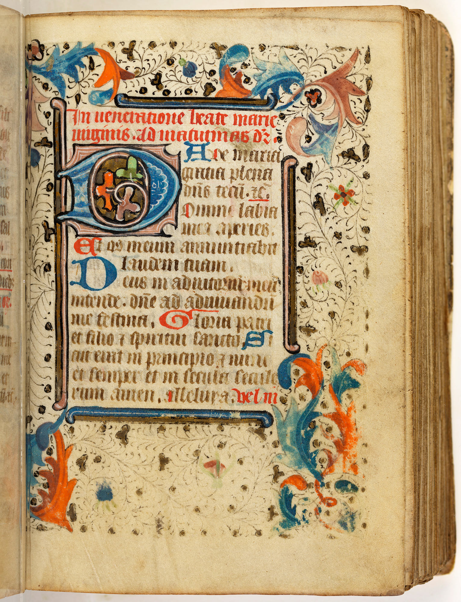 An illuminated manuscript.