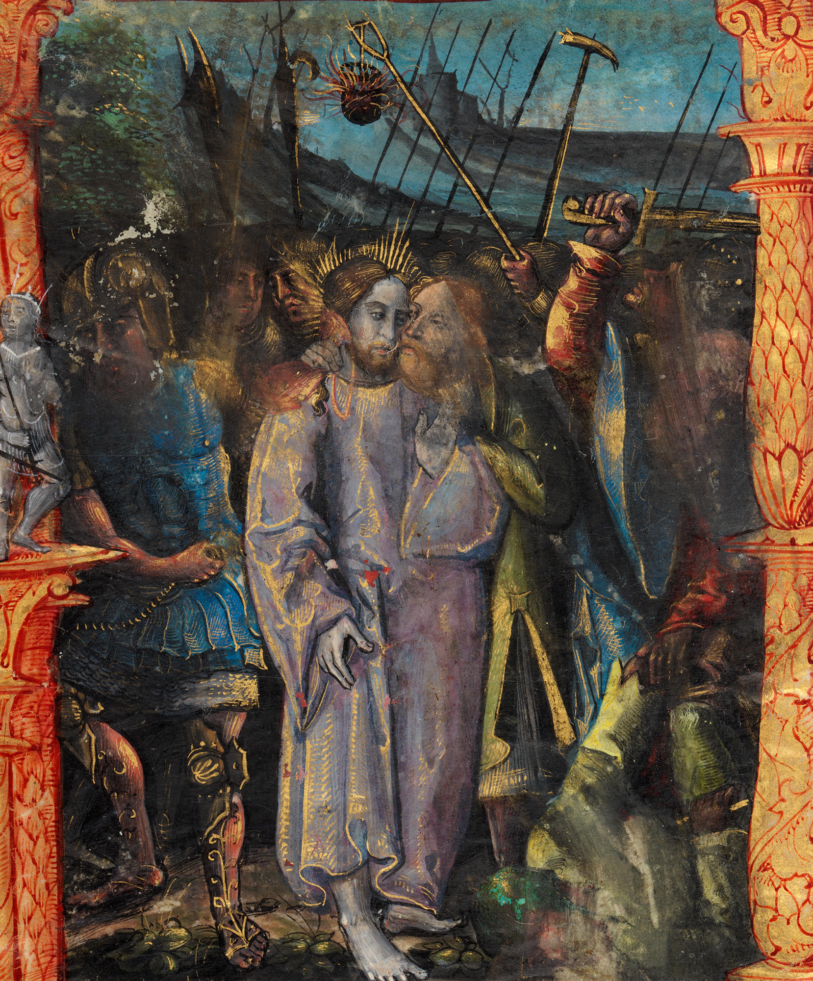 An illumination depicting a religious, Christian scene.