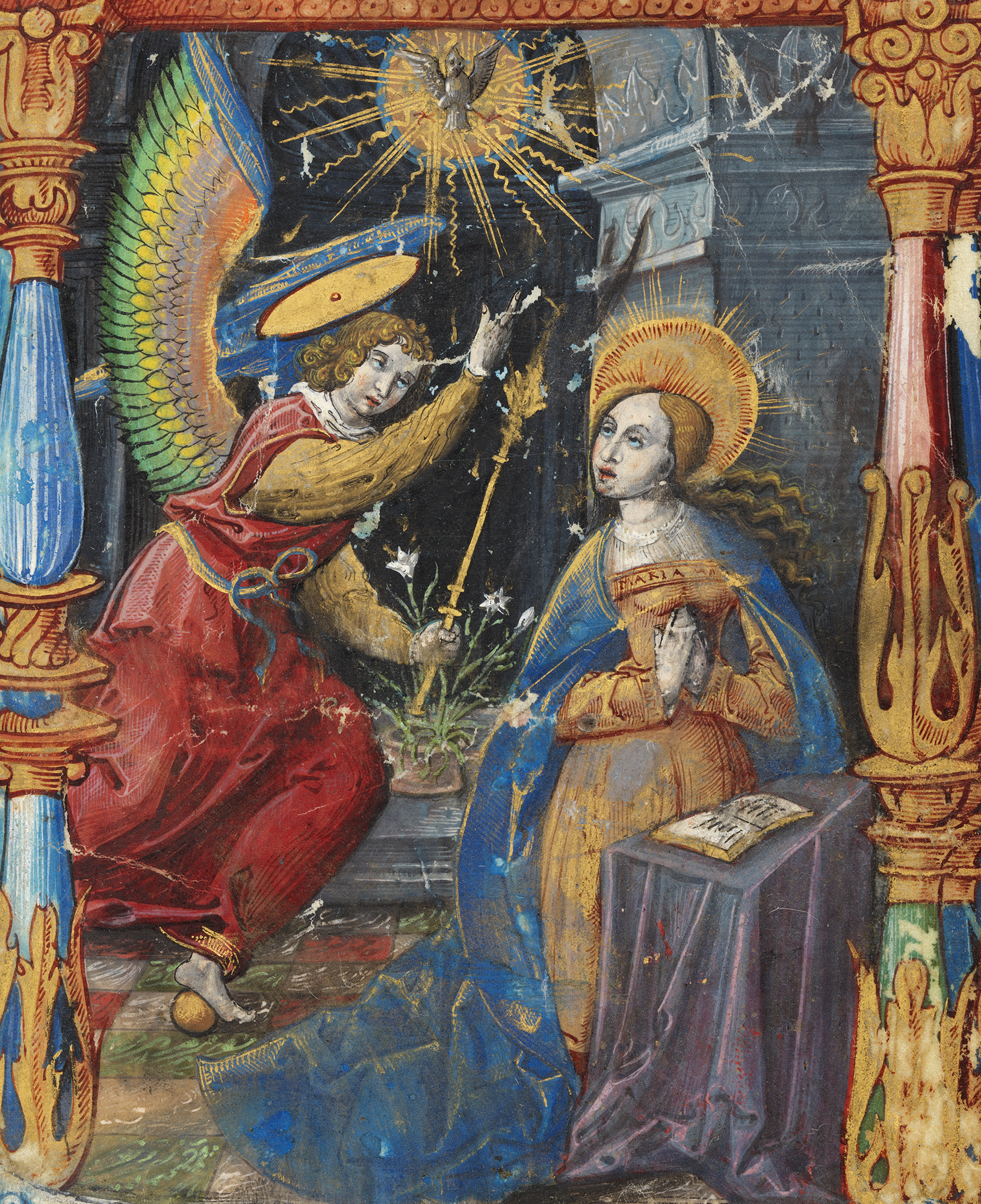 An illumination depicting a religious, Christian scene.