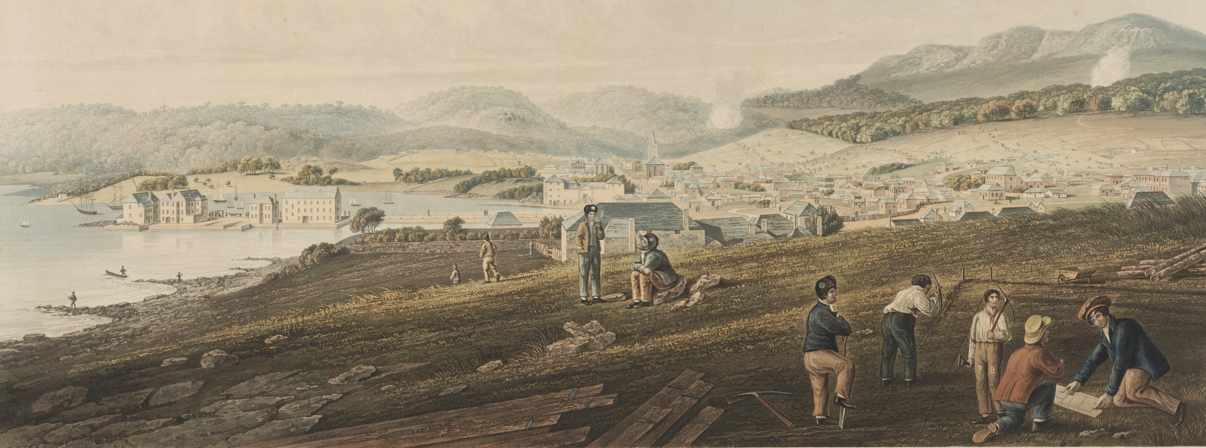 Hobart Town, Vandiemen's Land, George William Evans, 1828