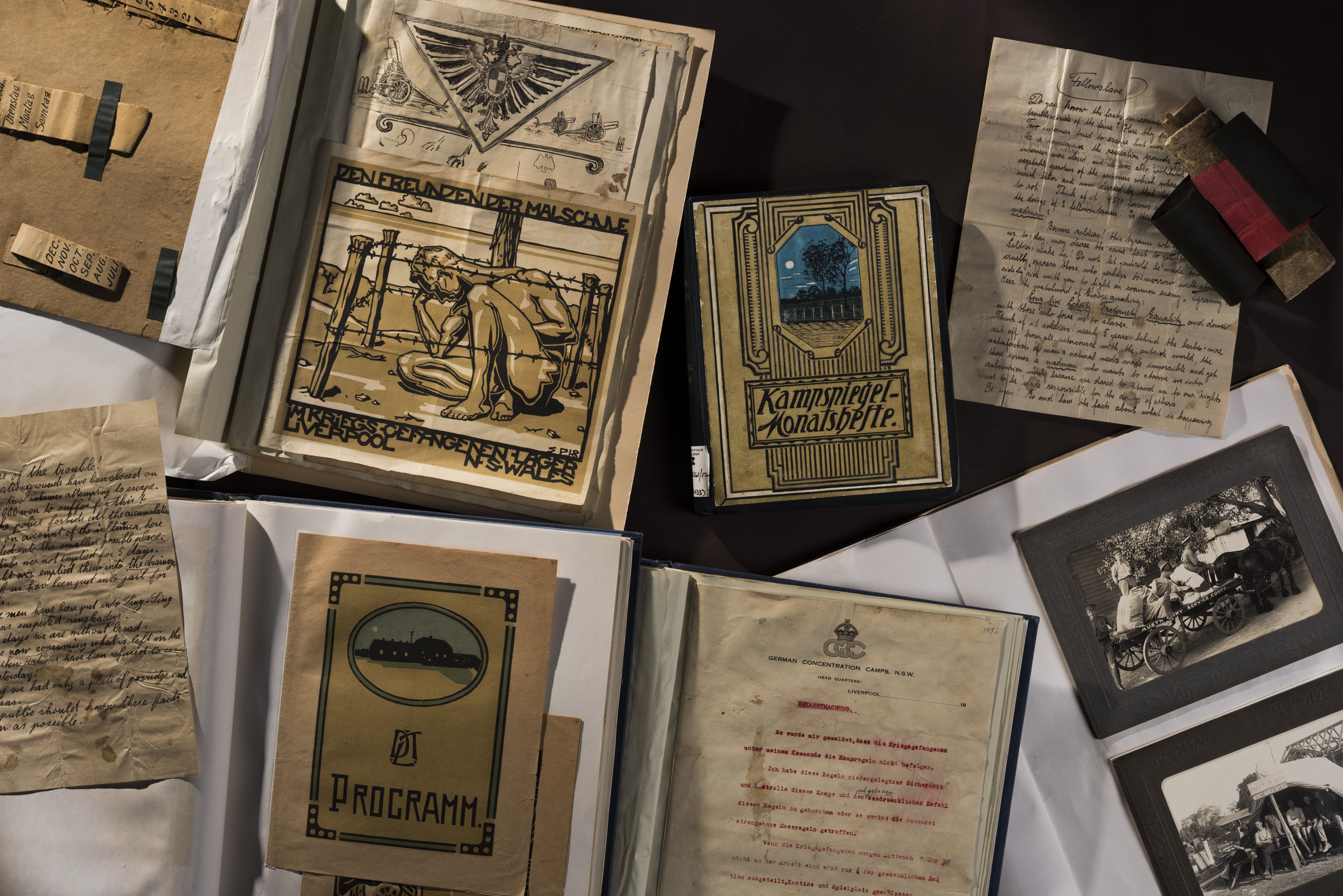 A collection of material created by internees held at the Holsworthy internment camp during the First World War