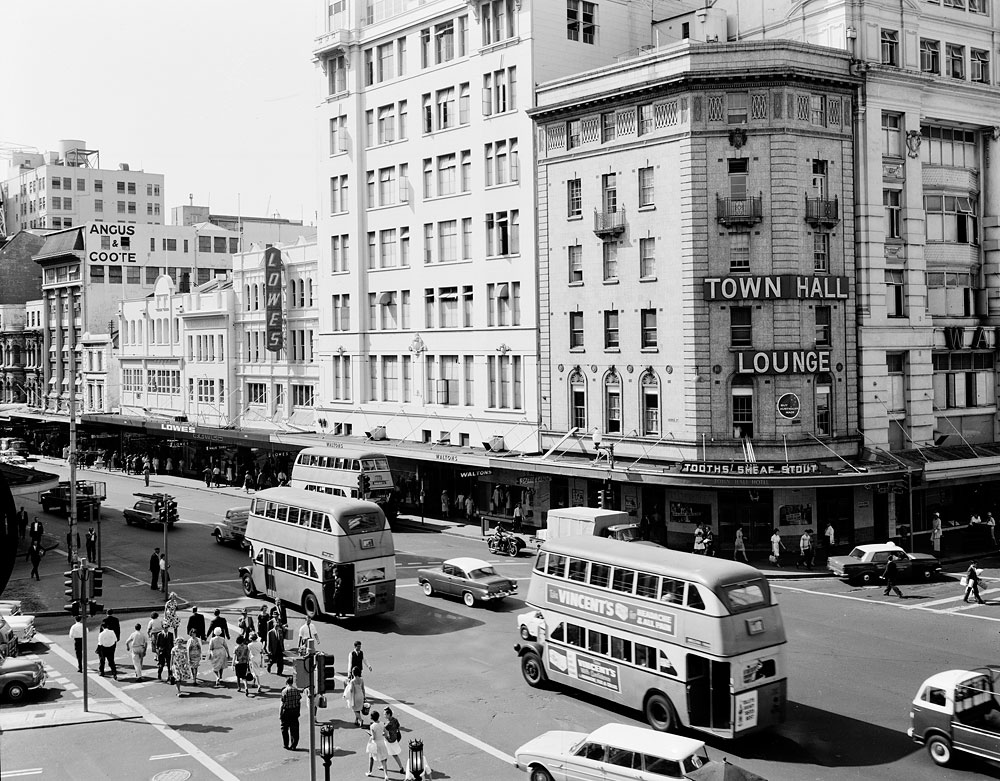 Double-decker buses, c. 1963, Government Printing Office, Photonegative, GPO 2/25983