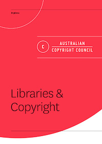 Cover for Libraries and copyright