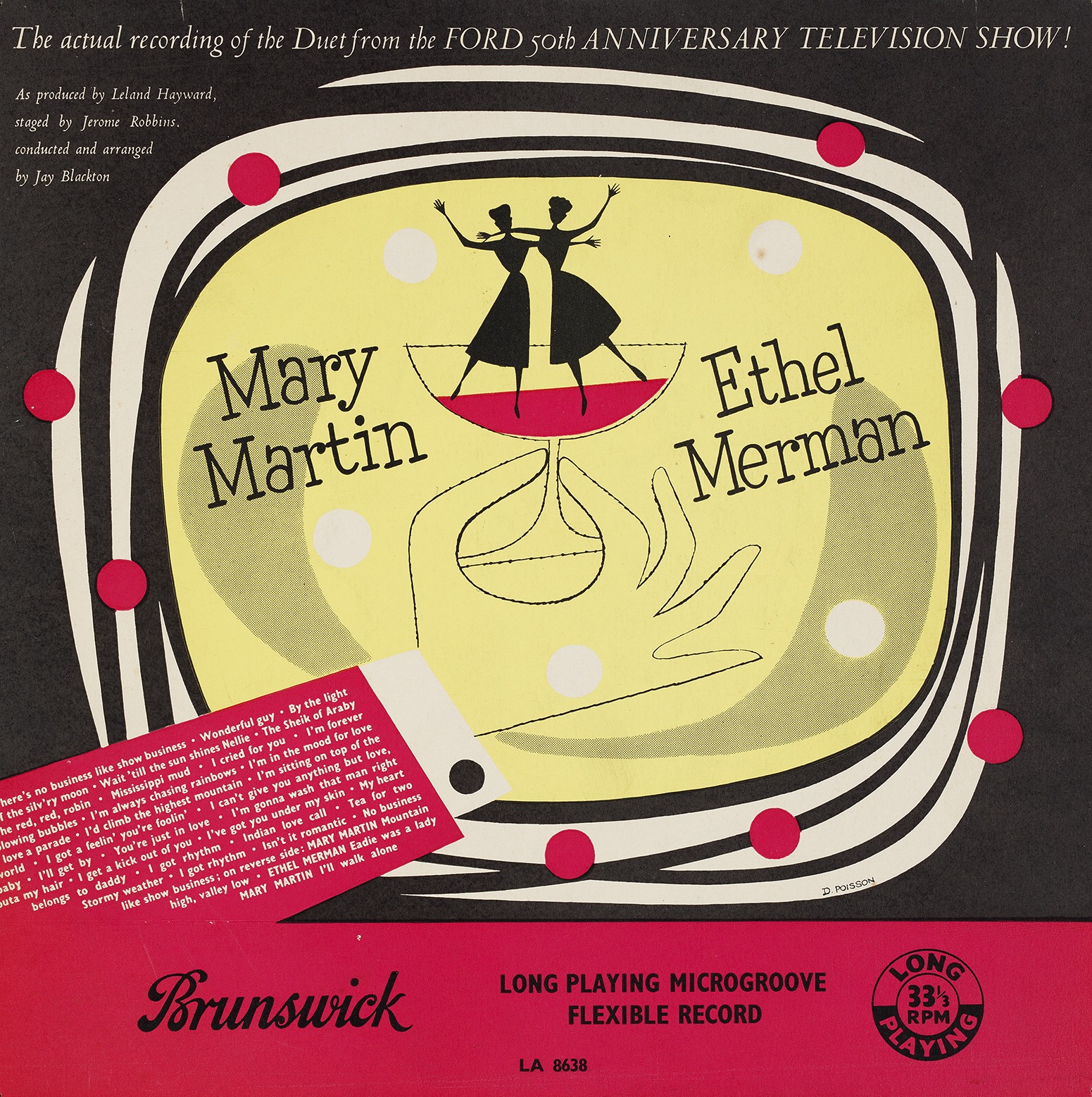 The record cover of the duet from the Ford 50th Anniversary Television Show
