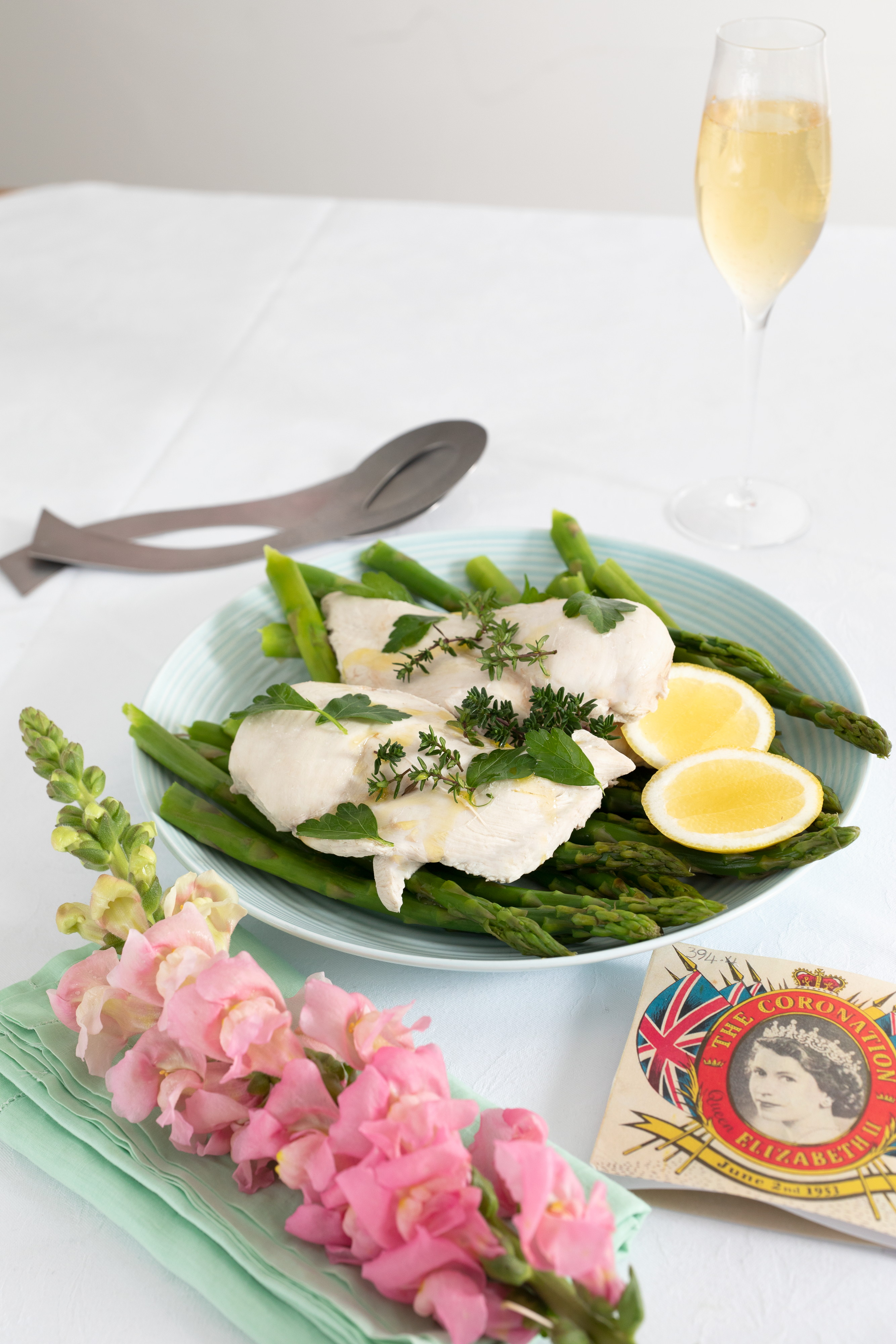 Photo of a plate of spring chicken