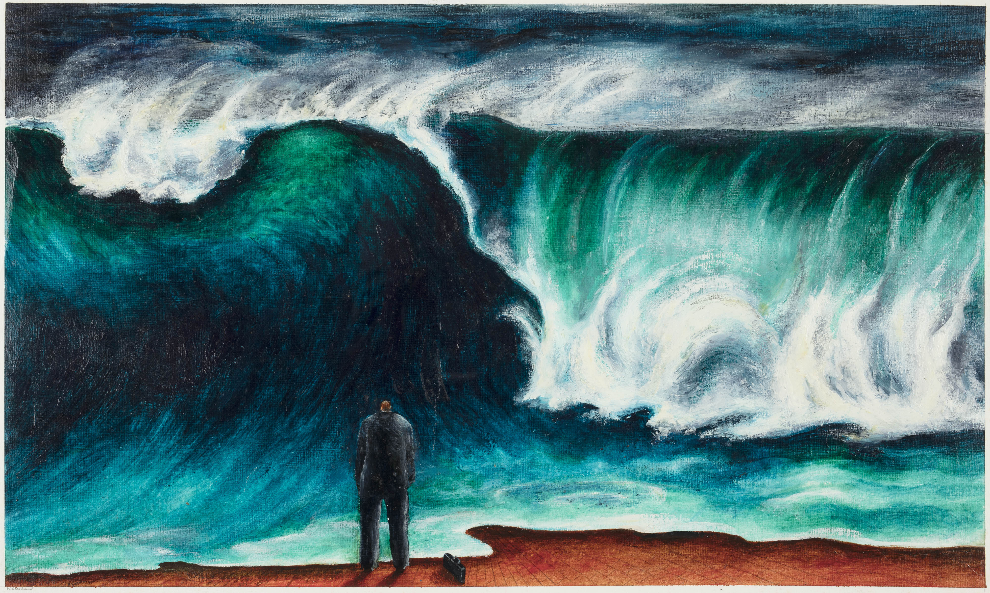 'The next wave', oil paint, Sydney Morning Herald, 30 October 1999