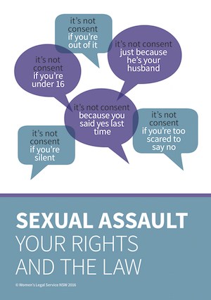 Cover image of booklet Sexual Assault - your rights and the law
