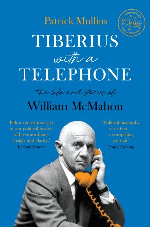 Cover image of Tiberius with a telephone