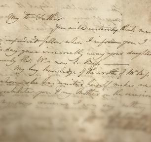 A close-up of a handwritten letter.