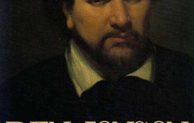 Painting of Ben Johnson on book cover of Ben Jonson A life by Ian Donaldson