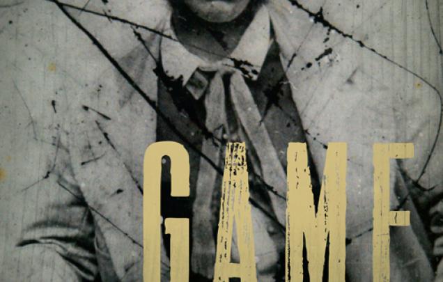 Old photograph of man sitting in a suit on book cover of Game by Trevor Shearston