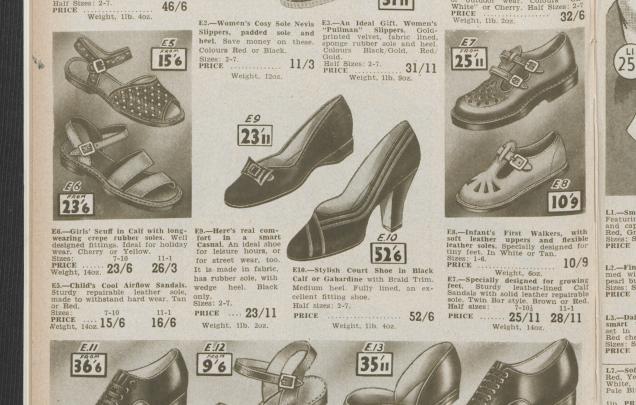 Shoe catalogue