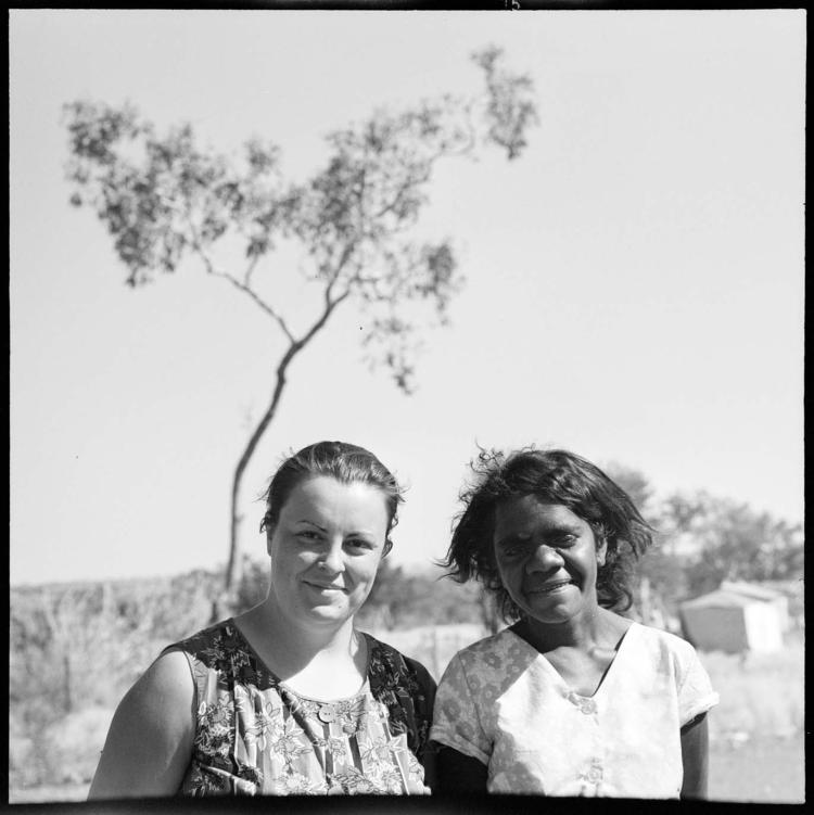 Hannah Middleton and Shirley Warin Gilgi at Daguragu, c. 1970, photographer unknown