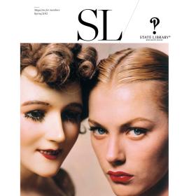 Face of a model and a manneguin with makeup on cover on the Spring 2013 New South Wales State Library Magazine