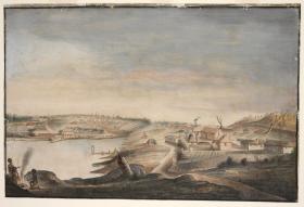 Painting of Sydney Cove in the 1790s