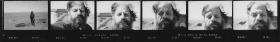 Contact sheet photos of the poet in Central Australia. Courtesy of the Estate of Allen Ginsberg