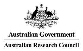 Logo for Australian Research Council 
