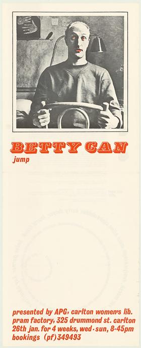 Theatre program for Betty can jump.
