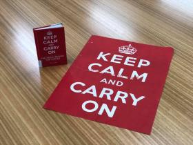 Keep Calm poster and Book