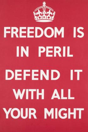 Poster - Freedom is in peril
