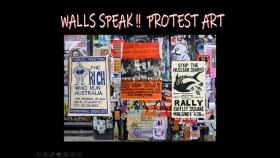 Walls Speak!! Protest Art