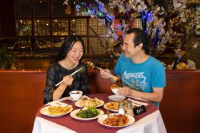 Eating at the Peking Garden restaurant, located inside the Central Coast Leagues Club, Gosford. Photo by Joy Lai